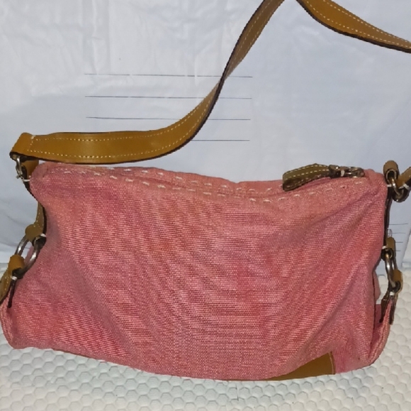 Fossil Handbags - Vintage Pale Pink Fossil Tan Leather Handbag